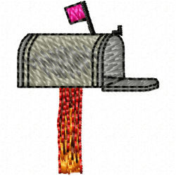 Mailbox Embroidery Design 3 Mailbox Embroidery Design 3